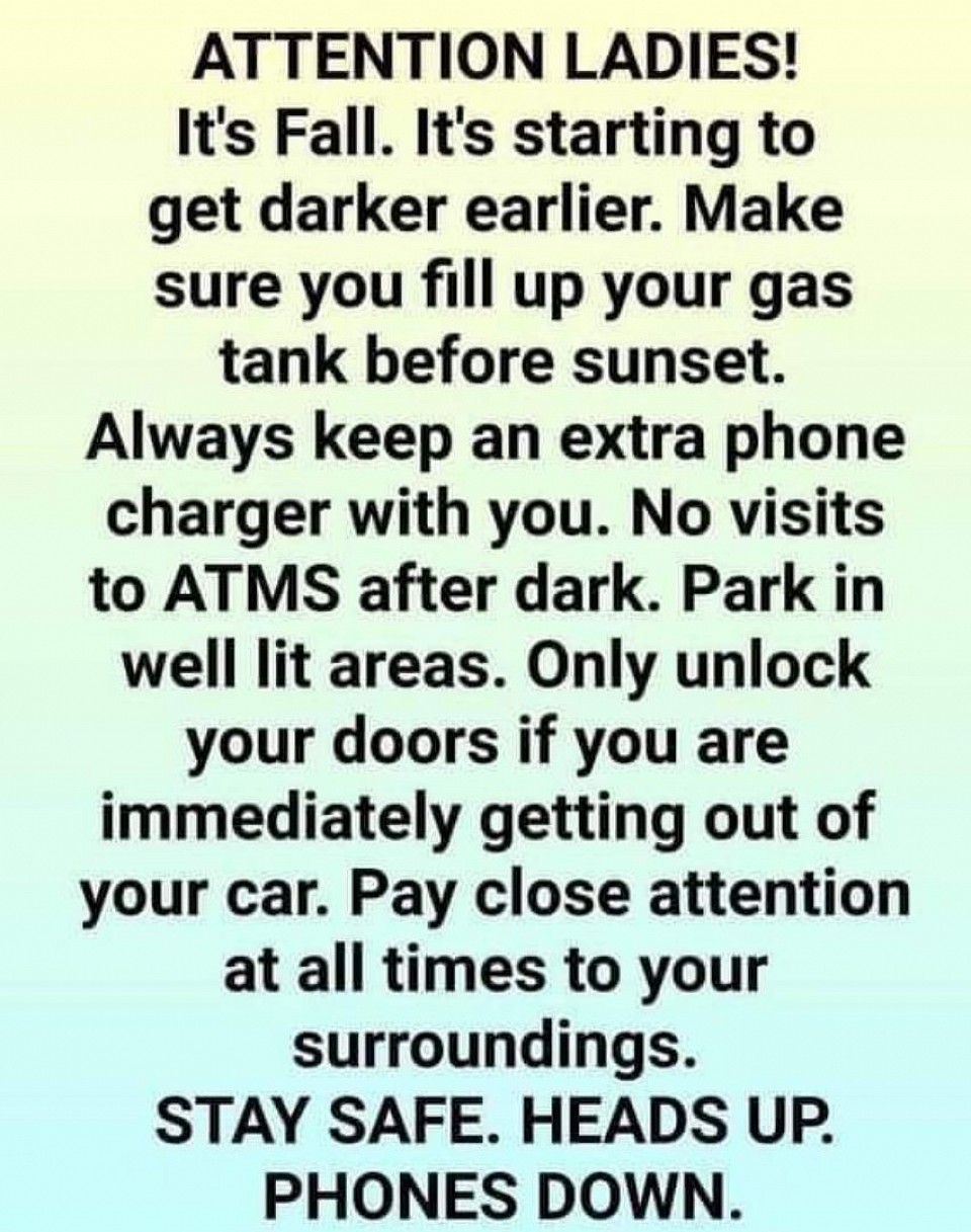 Be aware